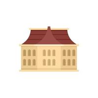 Architecture sightseeing icon flat isolated vector