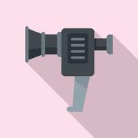 Broken handle camera icon flat vector. Video camcorder vector