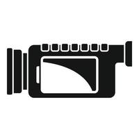 Small camcorder icon simple vector. Video camera vector