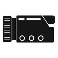 Compact camcorder icon simple vector. Video camera vector