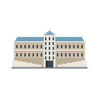 Residential parliament icon flat isolated vector