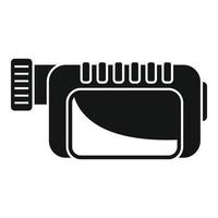 Rec camera icon simple vector. Video camcorder vector