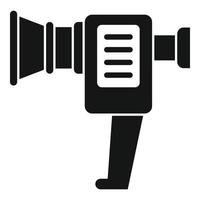 Broken handle camera icon simple vector. Video camcorder vector