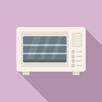 Baking oven icon flat vector. Kitchen stove vector