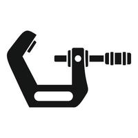 Micrometer caliper icon simple vector. Precision vernier vector