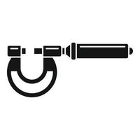 Micrometer measurement icon simple vector. Design caliper vector