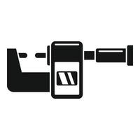 Micrometer design icon simple vector. Gauge caliper vector