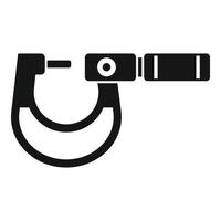 Micrometer icon simple vector. Precision vernier vector