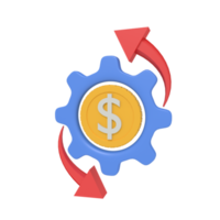 3d illustration of payment process png