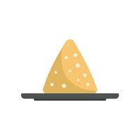 Molecular cuisine pile icon flat isolated vector