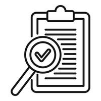 Standard process icon outline vector. Policy compliance vector