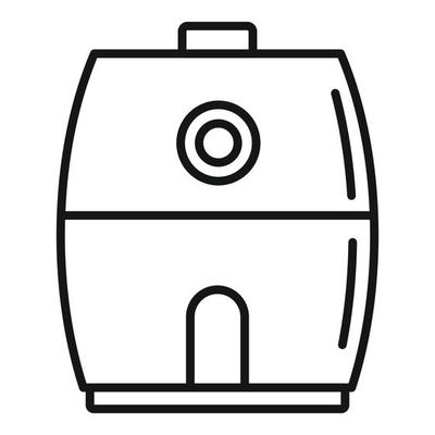 Deep fryer basket icon doodle hand drawn Vector Image