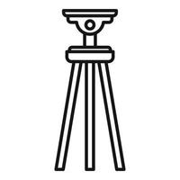 Carbon tripod icon outline vector. Smartphone photo stand vector