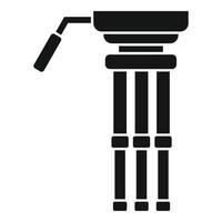 Video camera tripod icon simple vector. Mobile phone stand vector