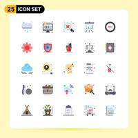 25 Universal Flat Colors Set for Web and Mobile Applications ecology presentation buy board shopping Editable Vector Design Elements