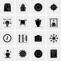 16 Universal Business Icons Vector Creative Icon Illustration to use in web and Mobile Related project