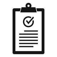 Quality clipboard icon simple vector. Checklist check vector