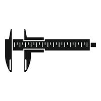 Caliper icon simple vector. Vernier calliper vector