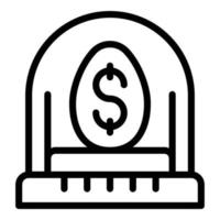 Service money incubator icon outline vector. Business idea vector