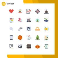 Set of 25 Modern UI Icons Symbols Signs for architecture video vr glasses network seo Editable Vector Design Elements