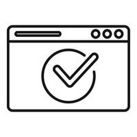 Quality web site icon outline vector. Learn doubt vector