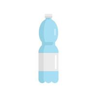 botella de agua, icono, plano, aislado, vector