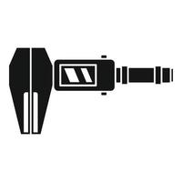 Screen caliper icon simple vector. Micrometer tool vector