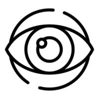 Eye care icon outline vector. Idea startup vector