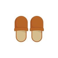 Nursing slippers icon flat isolated vector