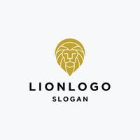 Lion logo template vector illustration design
