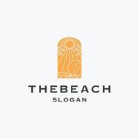 The beach logo template vector illustration design