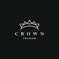 logotipo de la corona rey real reina plantilla vectorial de diseño de logotipo abstracto. vector