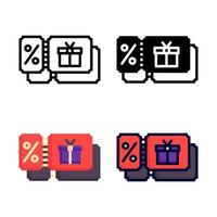 Coupon Icon Set Style Collection vector