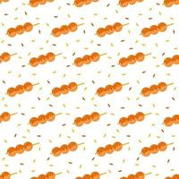 Seamless pattern with Dango, for decoration vector