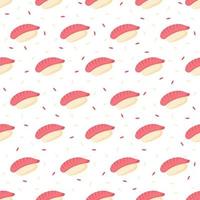 Seamless pattern with Sushi, for decoration vector