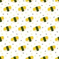 Seamless pattern with Sushi, for decoration vector