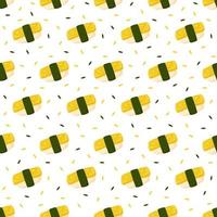 Seamless pattern with Sushi, for decoration vector