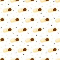 Seamless pattern with Mochi, for decoration vector
