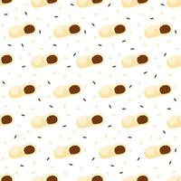 Seamless pattern with Mochi, for decoration vector