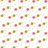 Seamless pattern with Dango, for decoration vector