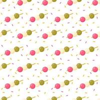 Seamless pattern with Dango, for decoration vector