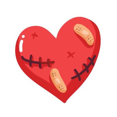 Broken Heart Cartoon Vector Art & Graphics Broken Heart Cartoon Vector Art & Graphics