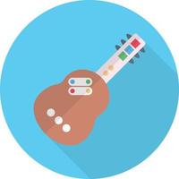 ilustración de vector de guitarra en un fondo. símbolos de calidad premium. iconos vectoriales para concepto y diseño gráfico.