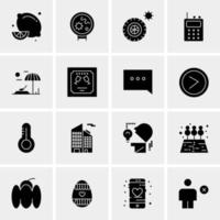 16 Business Universal Icons Vector Creative Icon Illustration to use in web and Mobile Related project