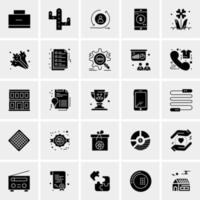 25 iconos de negocios universales vector ilustración de icono creativo para usar en proyectos relacionados con la web y dispositivos móviles