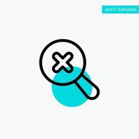 In Search Zoom turquoise highlight circle point Vector icon