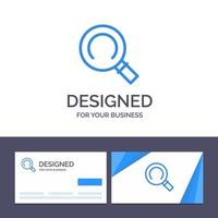 Creative Business Card and Logo template General Magnifier Search Vector Illustration