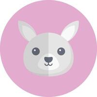 rabbit face vector illustration on a background.Premium quality symbols.vector icons for concept and graphic design.