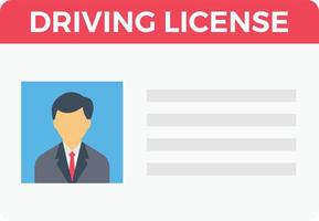 driving license vector illustration on a background.Premium quality symbols.vector icons for concept and graphic design.