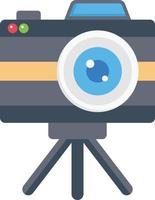 camera tripod vector illustration on a background.Premium quality symbols.vector icons for concept and graphic design.